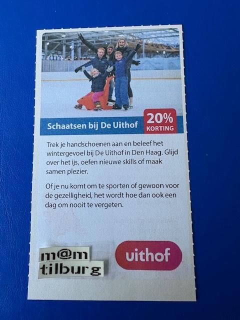 Schaatsen bij De Uithof 20% korting tot 1-7-2027, Tickets en Kaartjes, Drie personen of meer, Kortingsbon, Overige typen