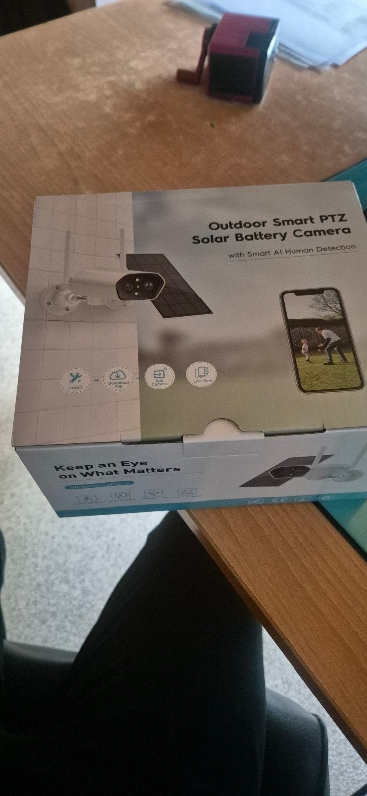 outdoor camera ptz  solar, Ophalen of Verzenden, Nieuw