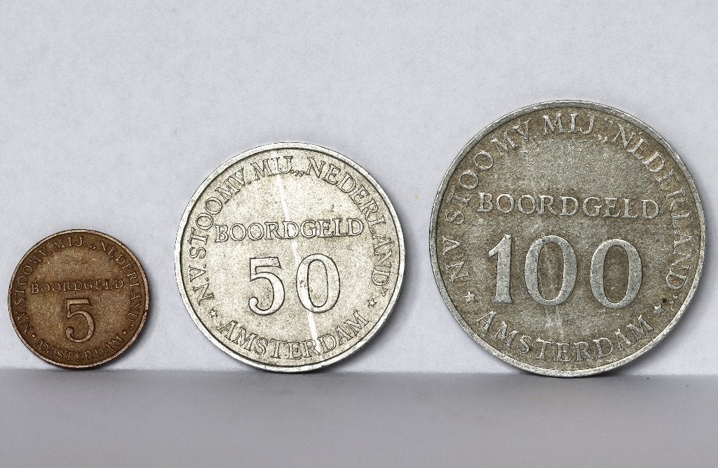 Lotje boordgeld SMN, Ophalen of Verzenden, Koningin Wilhelmina, Overige waardes, Setje