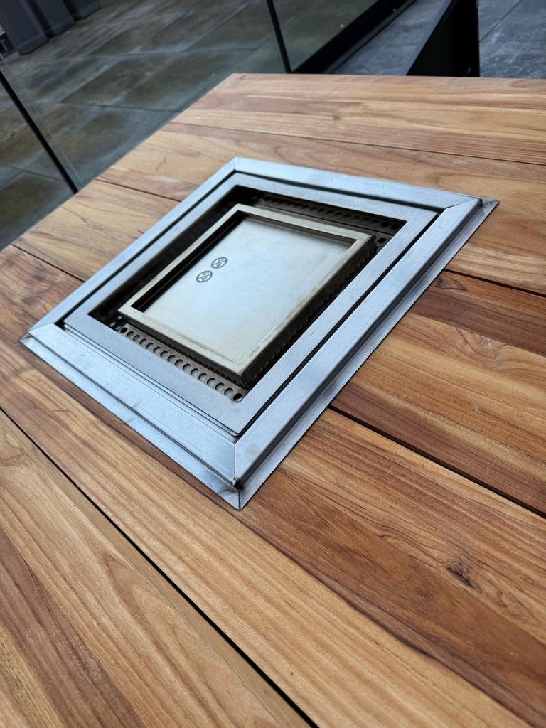 Bio-ethanol brander vierkant 45x45 cm Scandiflames, Ophalen of Verzenden, Nieuw, Inbouwhaard, Gelhaard