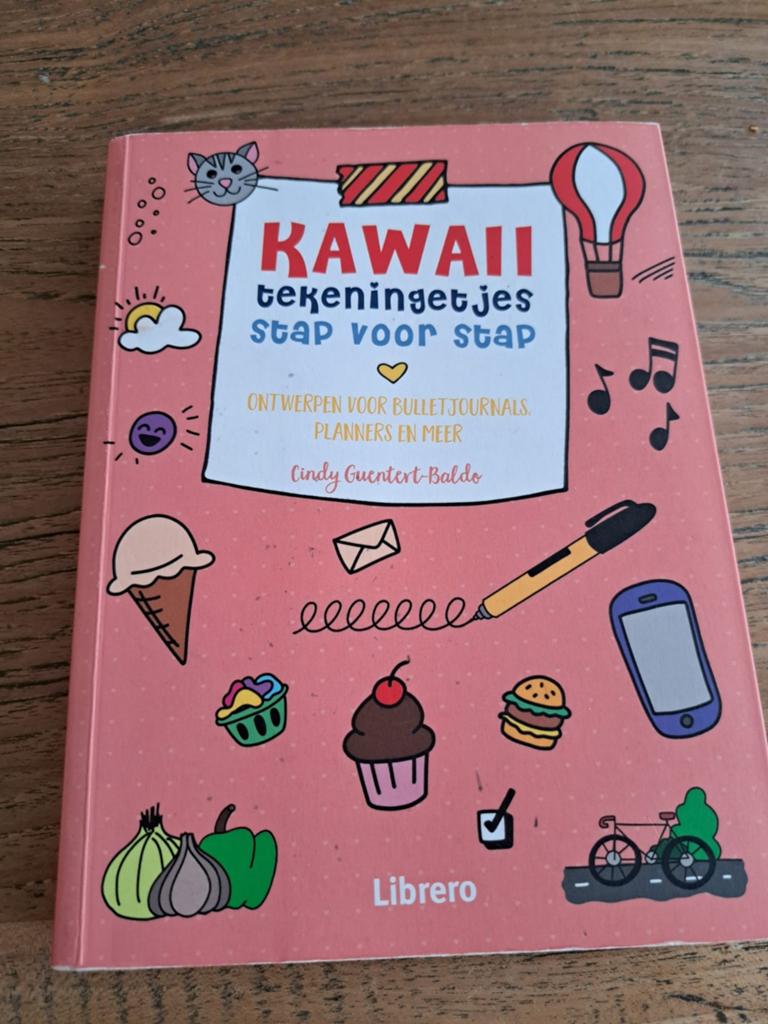 Kawaii Tekeningetjes Stap Voor Stap - Bulletjournals, Overige thema's, Meerkleurig, Ophalen of Verzenden, Zo goed als nieuw