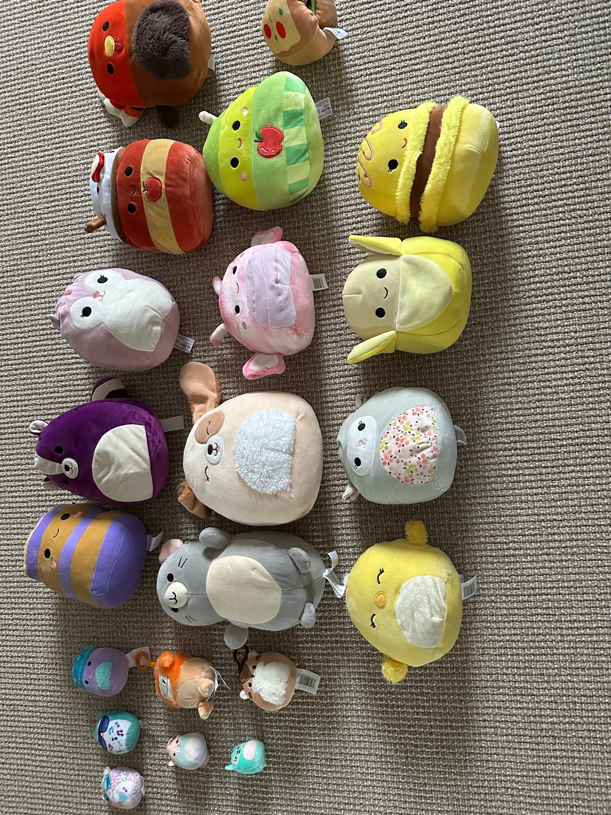 Grote collectie Squishmallows knuffels, Ophalen, Middelgroot (20 tot 80 cm), Squishmallow, Met label