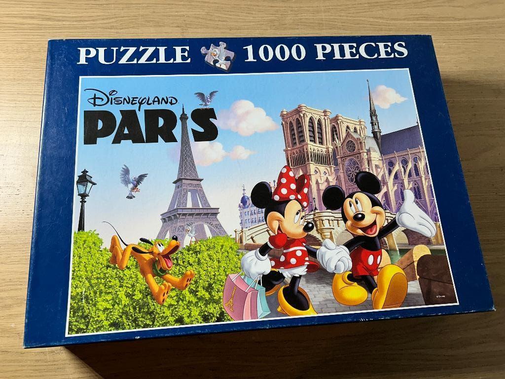 Disneyland Parijs 1000 Stukjes Puzzel, Hobby en Vrije tijd, Denksport en Puzzels, Ophalen of Verzenden, 500 t/m 1500 stukjes, Zo goed als nieuw