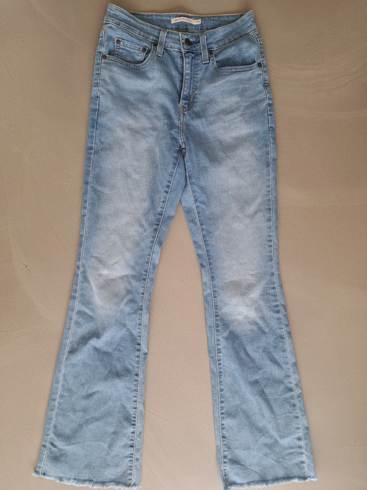 Levi's High rise bootcut, Blauw, Ophalen of Verzenden, Zo goed als nieuw, W27 (confectie 34) of kleiner
