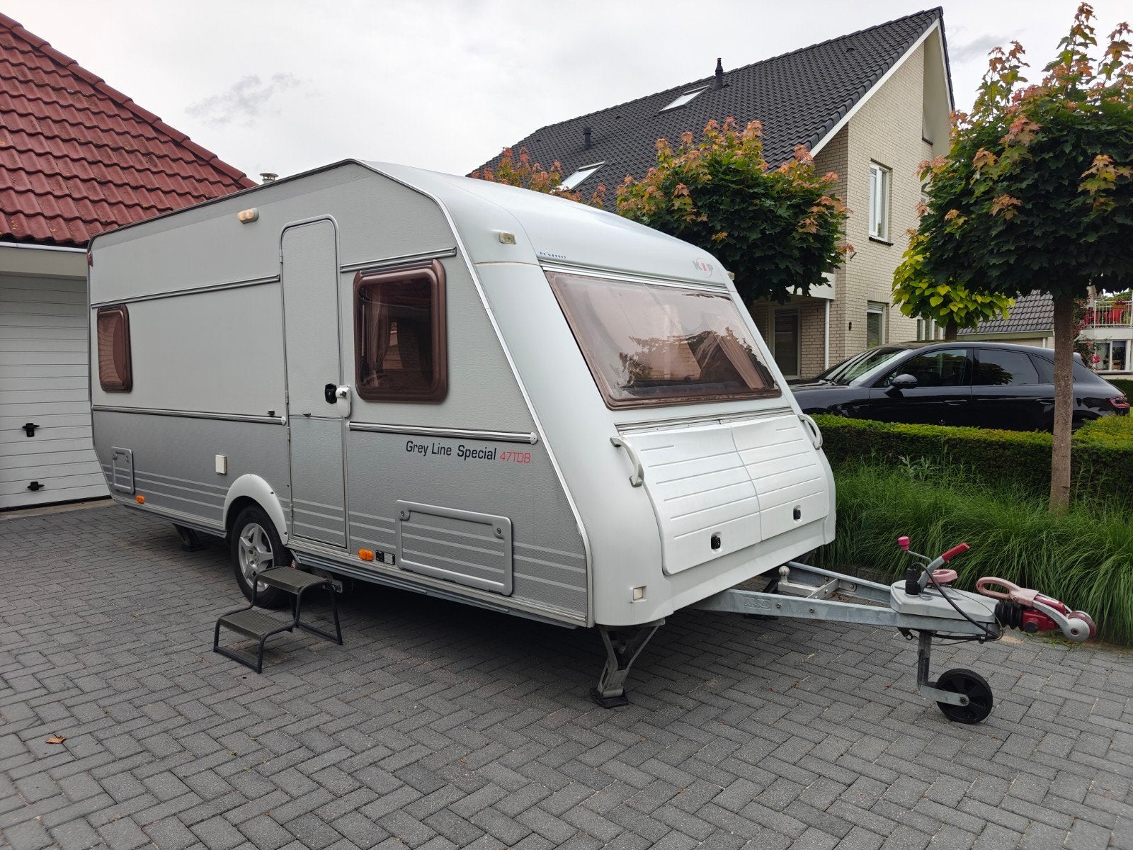 Mooie Kip 47TDB caravan met Brand Arcade 240 voortent, Caravans en Kamperen, Caravans, Omvormbare zithoek, Ringverwarming, Rondzit