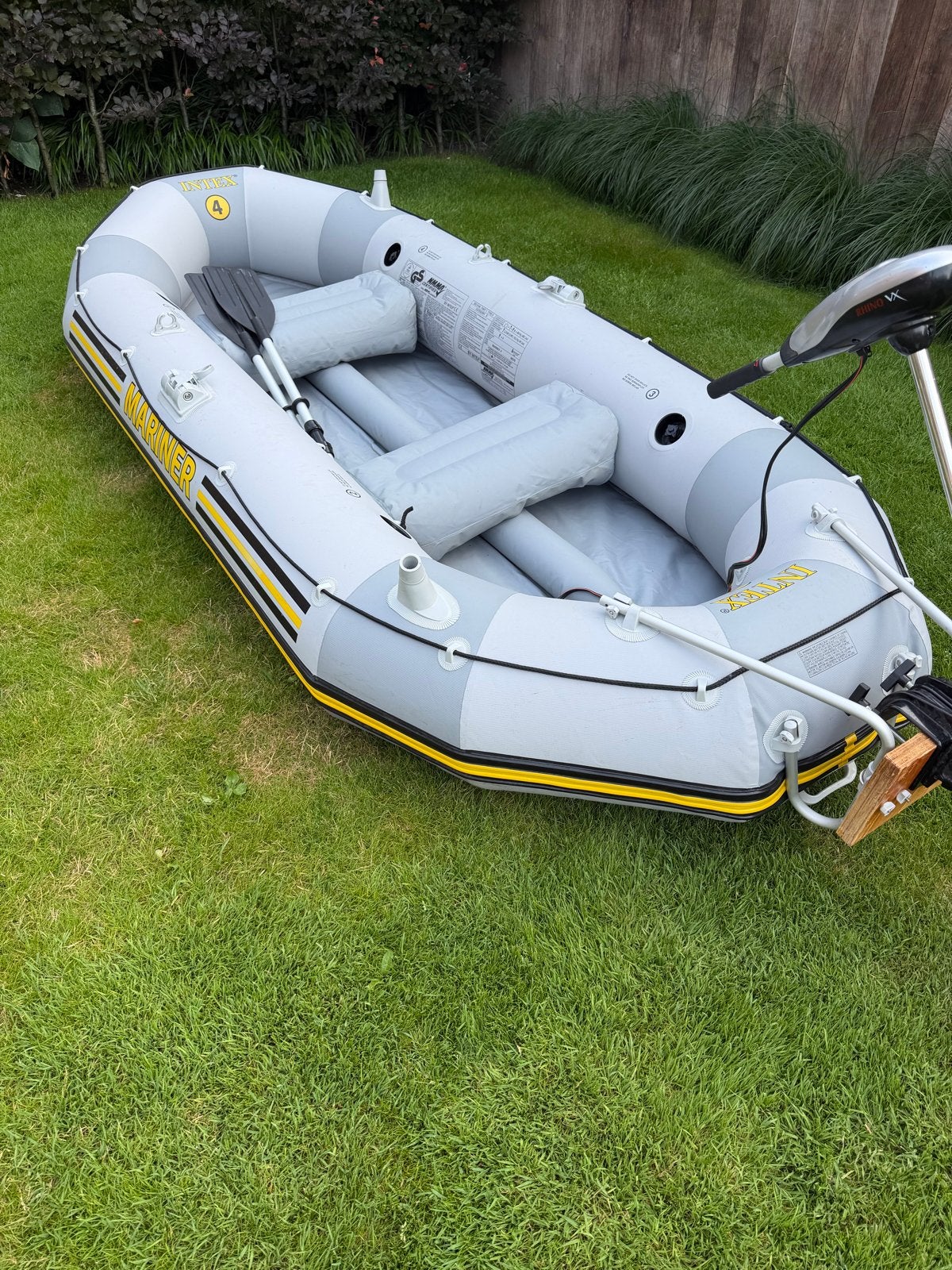 Intex Mariner 4 rubberboot, Ophalen, Gebruikt, Minder dan 5 pk, Elektrisch