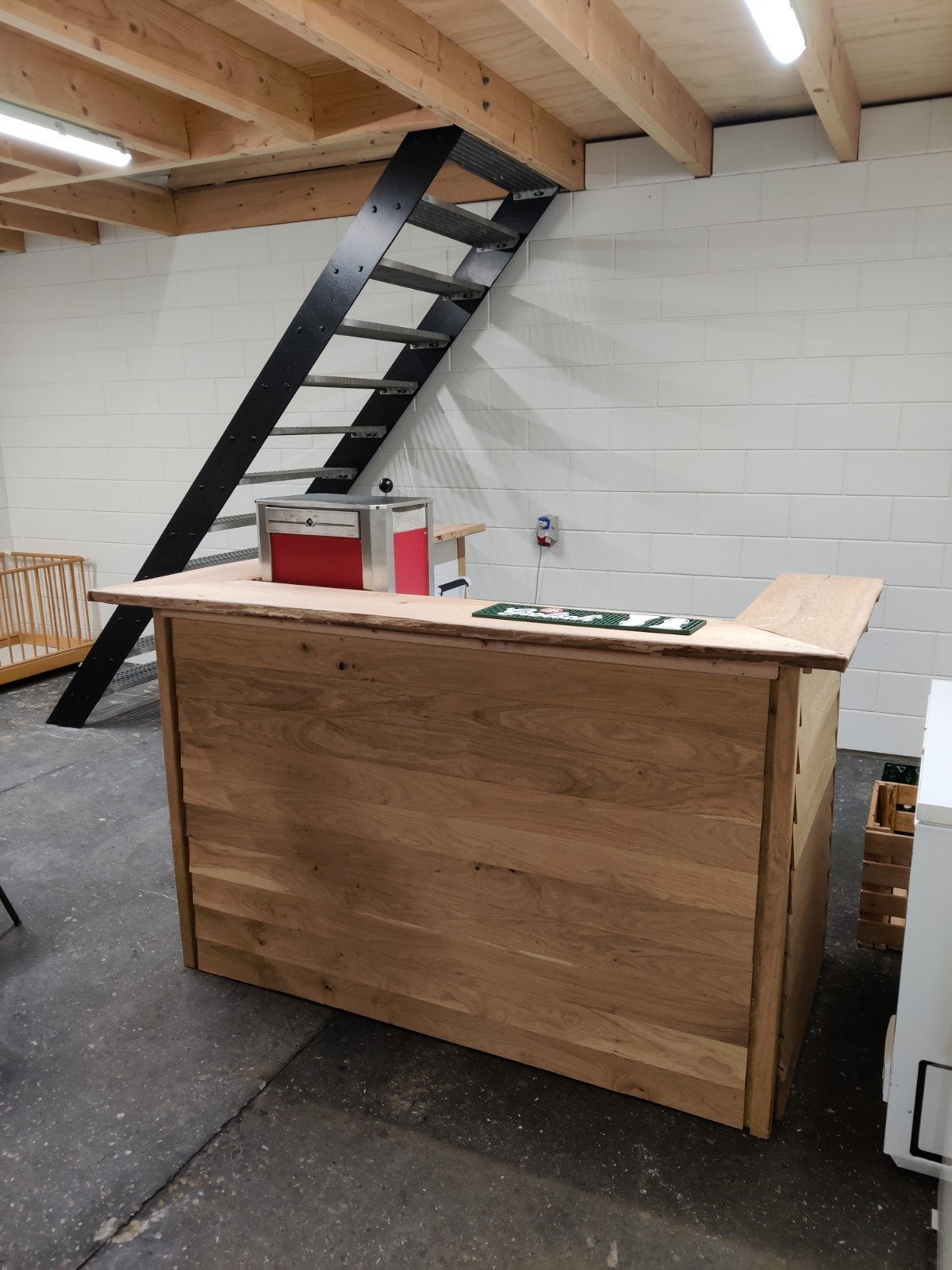 Biertap installatie complete Set incl. eiken houten panelen, Ophalen, Gebruikt, Overige merken