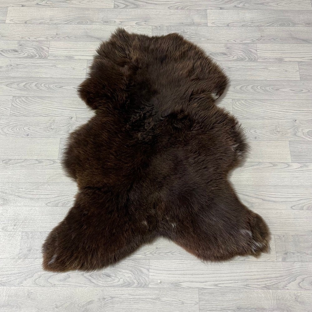 Schapenvacht hond en kat bruin wit 105x80cm | Lederstore, Overige typen, Overige merken, Nieuw, Grotestraat 32, 5836 AG, Sambeek, The Netherlands