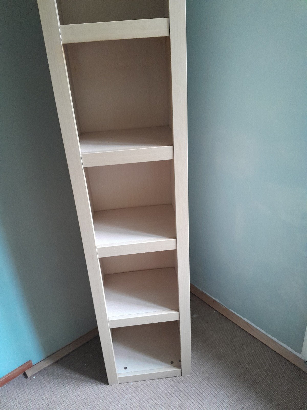 ikea vakkenkast/ boekenkast met planken - licht hout, Ophalen, Met plank(en), Minder dan 50 cm, Gebruikt