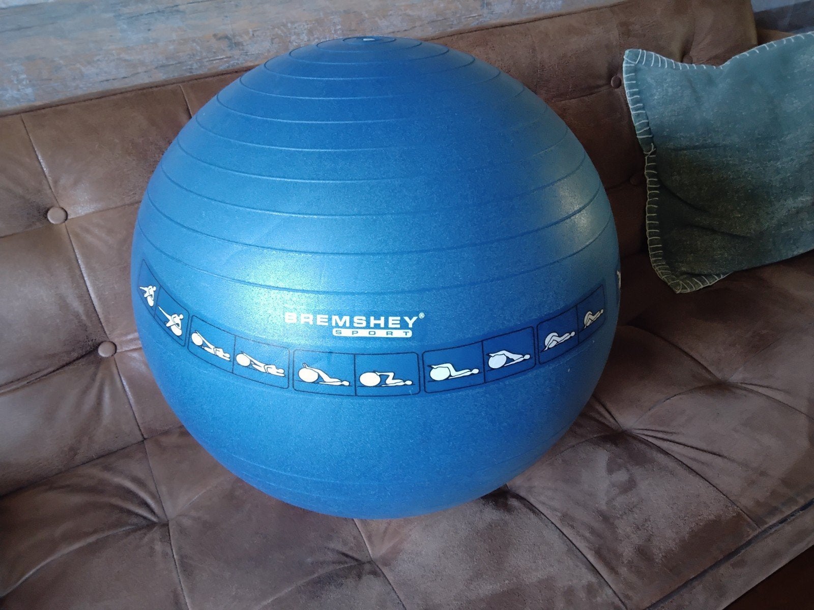 Fitnessbal / Gymbal Bremshey Sport - Blauw, Ophalen, Gebruikt, Buik, Fitnessbal