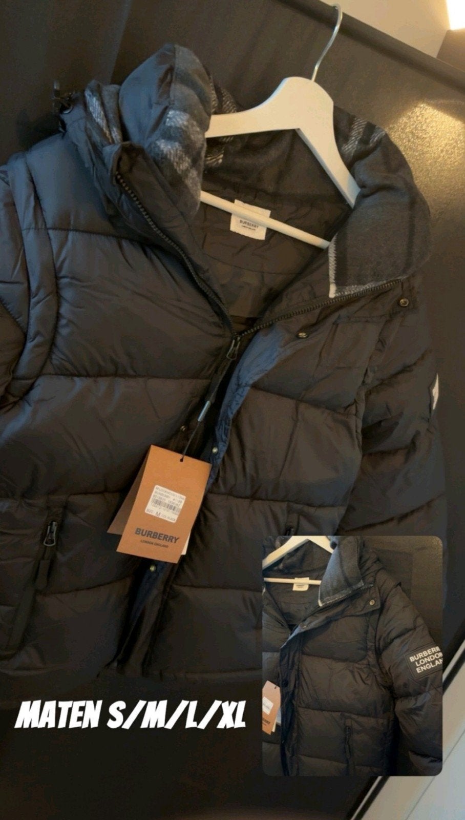 Burberry jas/bodywarmer - Zwart, Rood, alle maten, Zwart, Nieuw, Overige maten, Ophalen of Verzenden