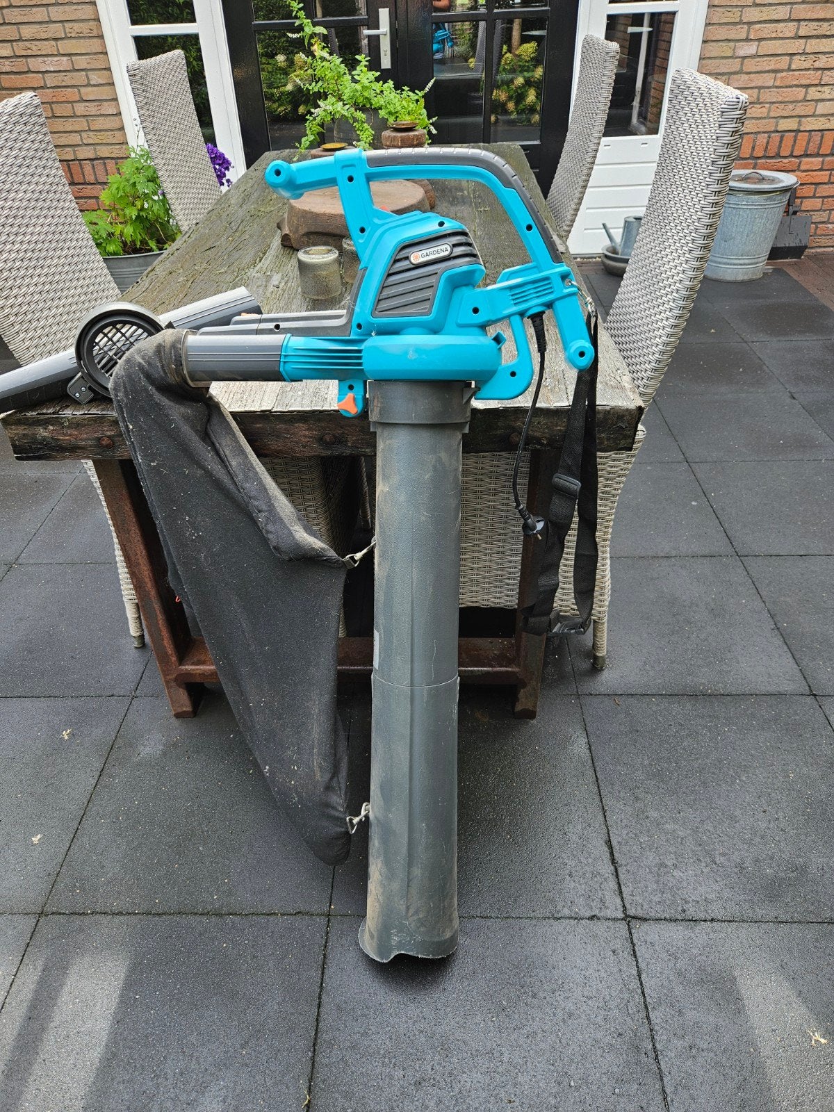 Gardena ErgoJet 2500 Bladblazer/Bladzuiger, Ophalen, Gebruikt, Met opvangzak, Handgedragen