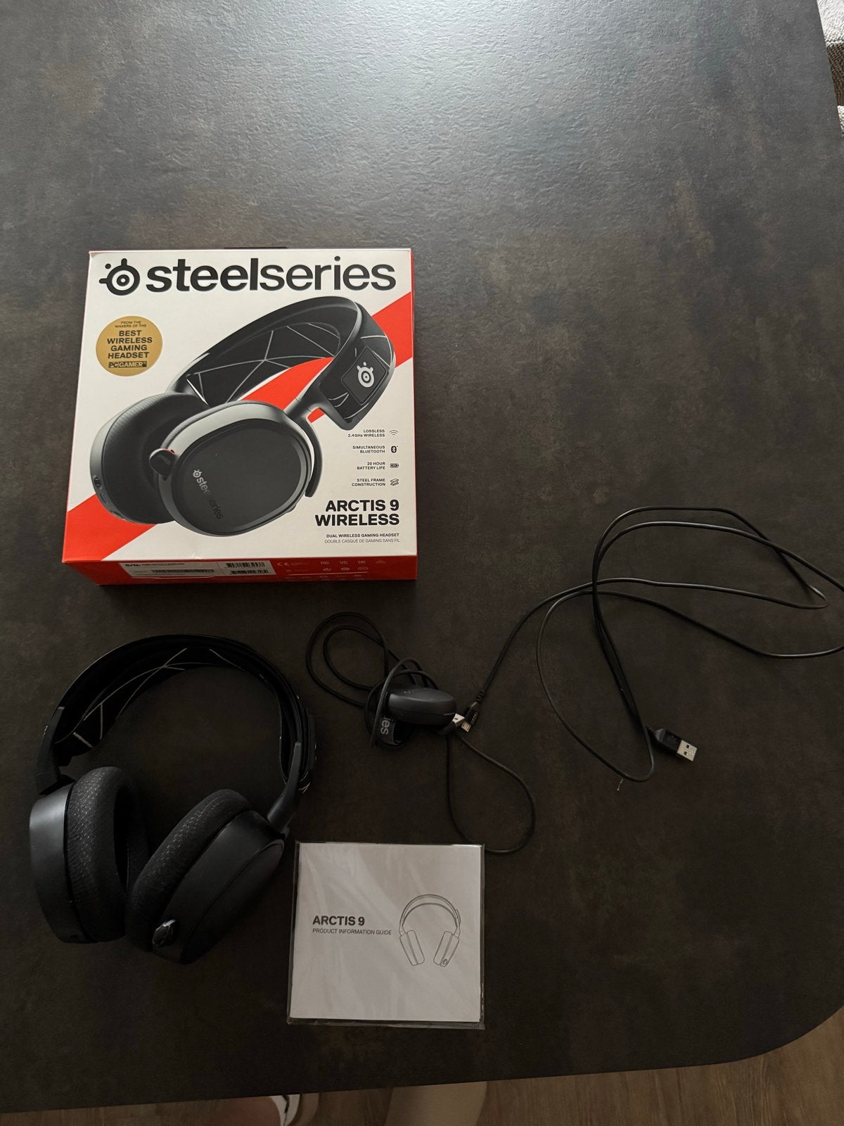 SteelSeries Arctis 9 Wireless Gaming Headset - Zwart, Gaming, Bluetooth, Ophalen of Verzenden, Zo goed als nieuw