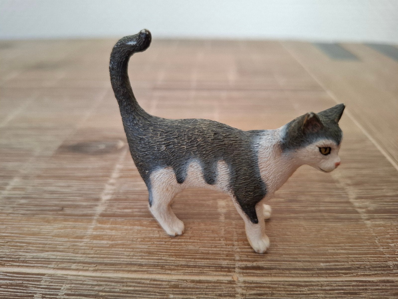 Schleich 13638 grijs/witte kat, Ophalen of Verzenden, Zo goed als nieuw