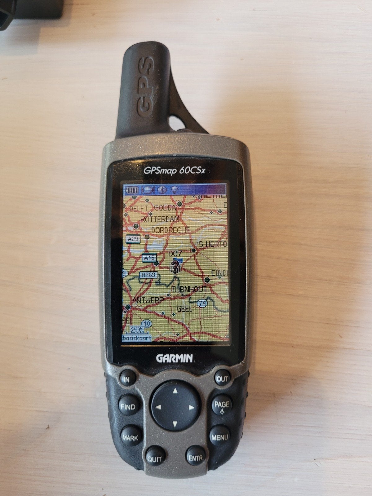 Garmin GPSmap 60CSx GPS-ontvanger met accessoires, Ophalen of Verzenden, Gebruikt