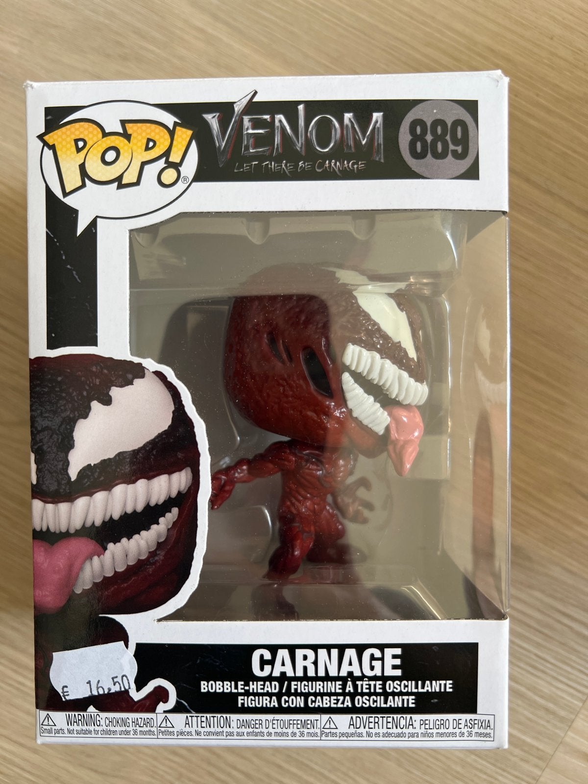 Funko Pop! Venom 889 Carnage - Zo goed als nieuw, Verzamelen, Ophalen of Verzenden, Zo goed als nieuw