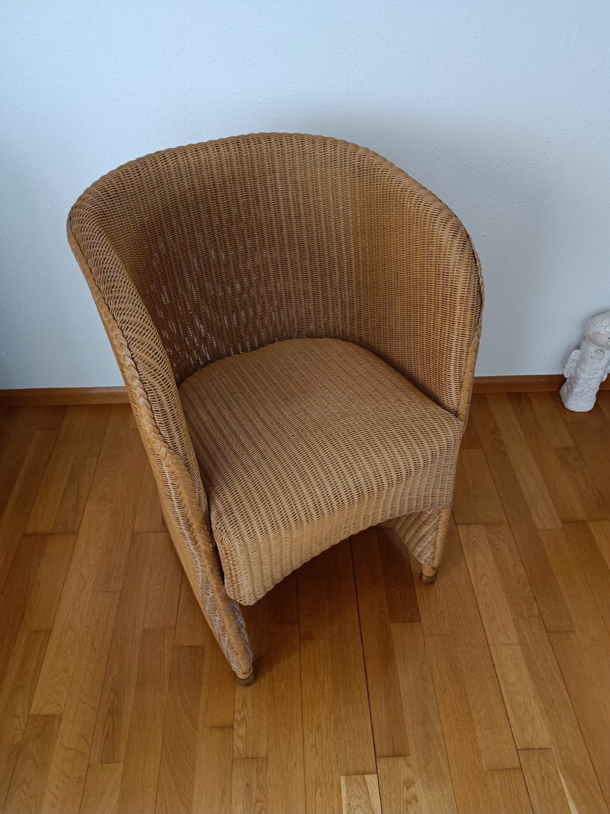 loom rieten stoel, Huis en Inrichting, Fauteuils, Ophalen, Minder dan 50 cm, Minder dan 75 cm, Riet of Rotan