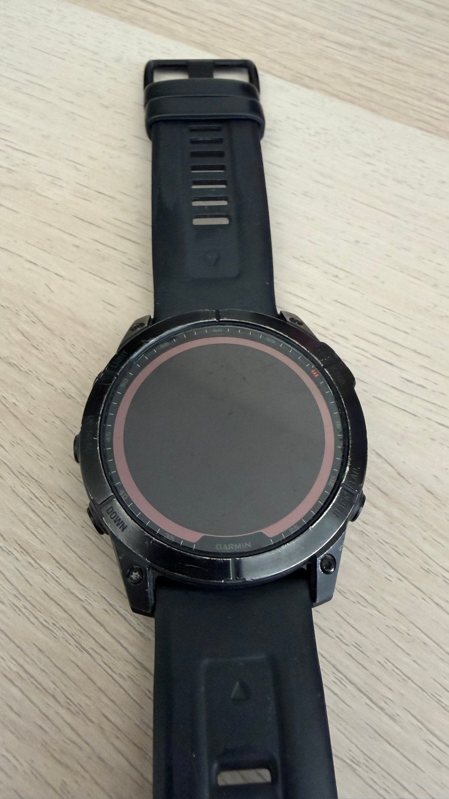 Garmin Fenix 7X Sapphire Solar met USB-C oplaadsnoer, Zwart, Ophalen of Verzenden, Waterdicht, Afstand