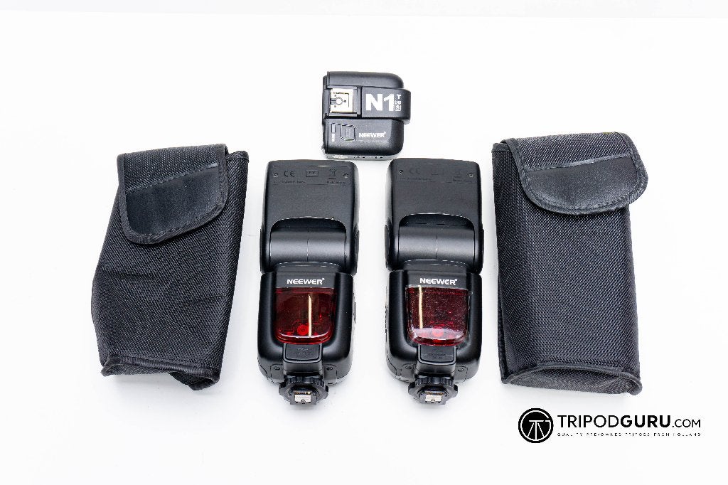 2x Neewer NW880s flitsers + N1 trigger, Tripodguru.com, Externe flitser, TTL, Ophalen of Verzenden