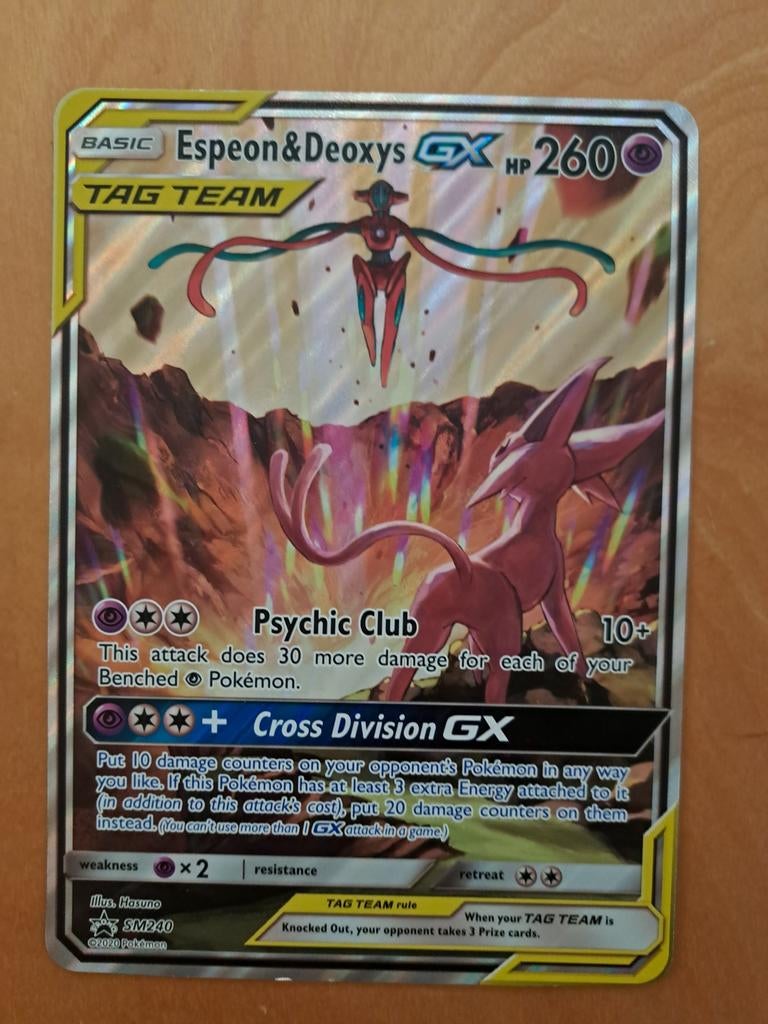 Jumbo espeon&deoxys, Ophalen, Zo goed als nieuw, Losse kaart, Foil