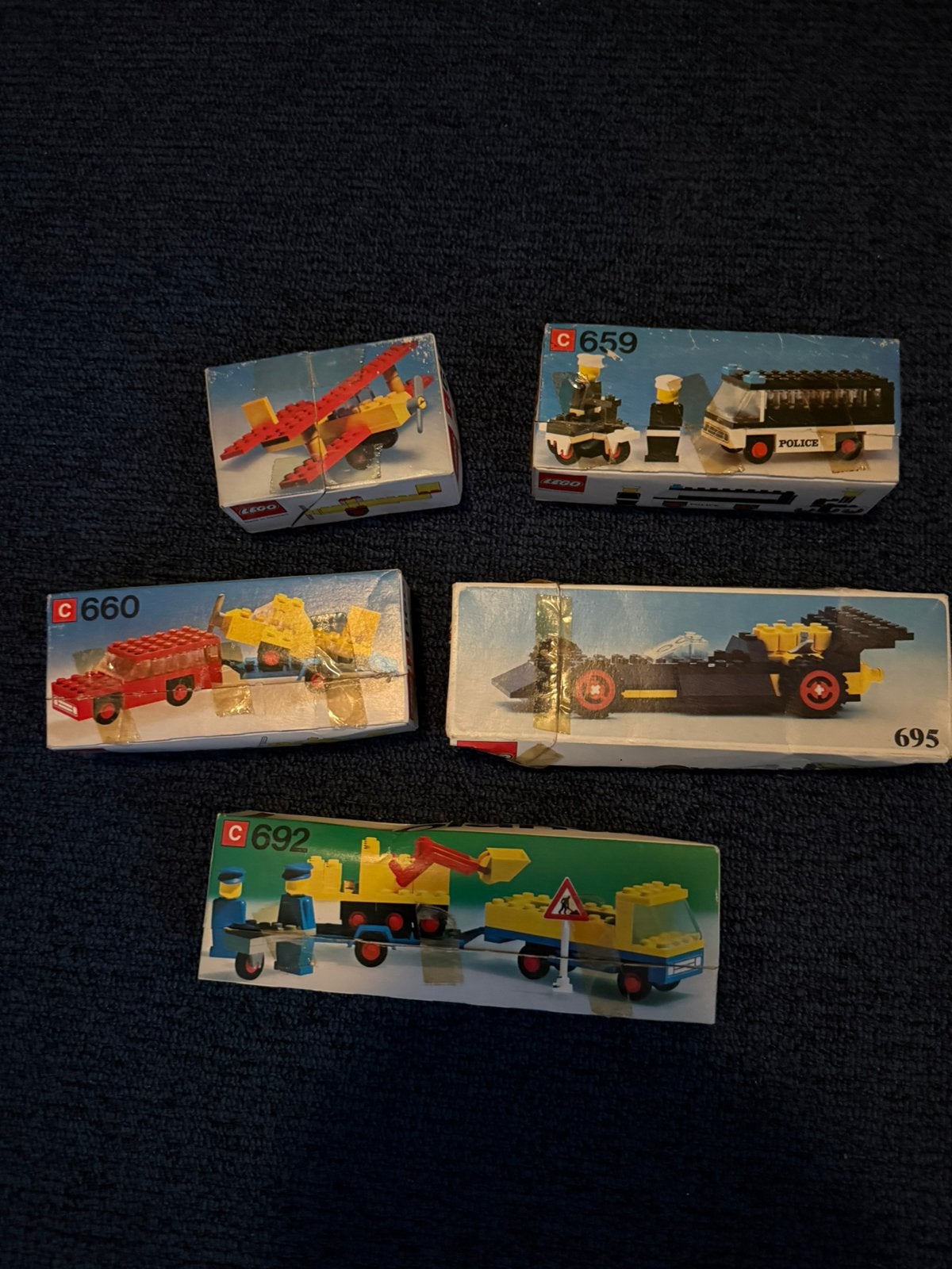 Tien doosjes vintage LEGO, Ophalen of Verzenden, Gebruikt, Complete set, Lego