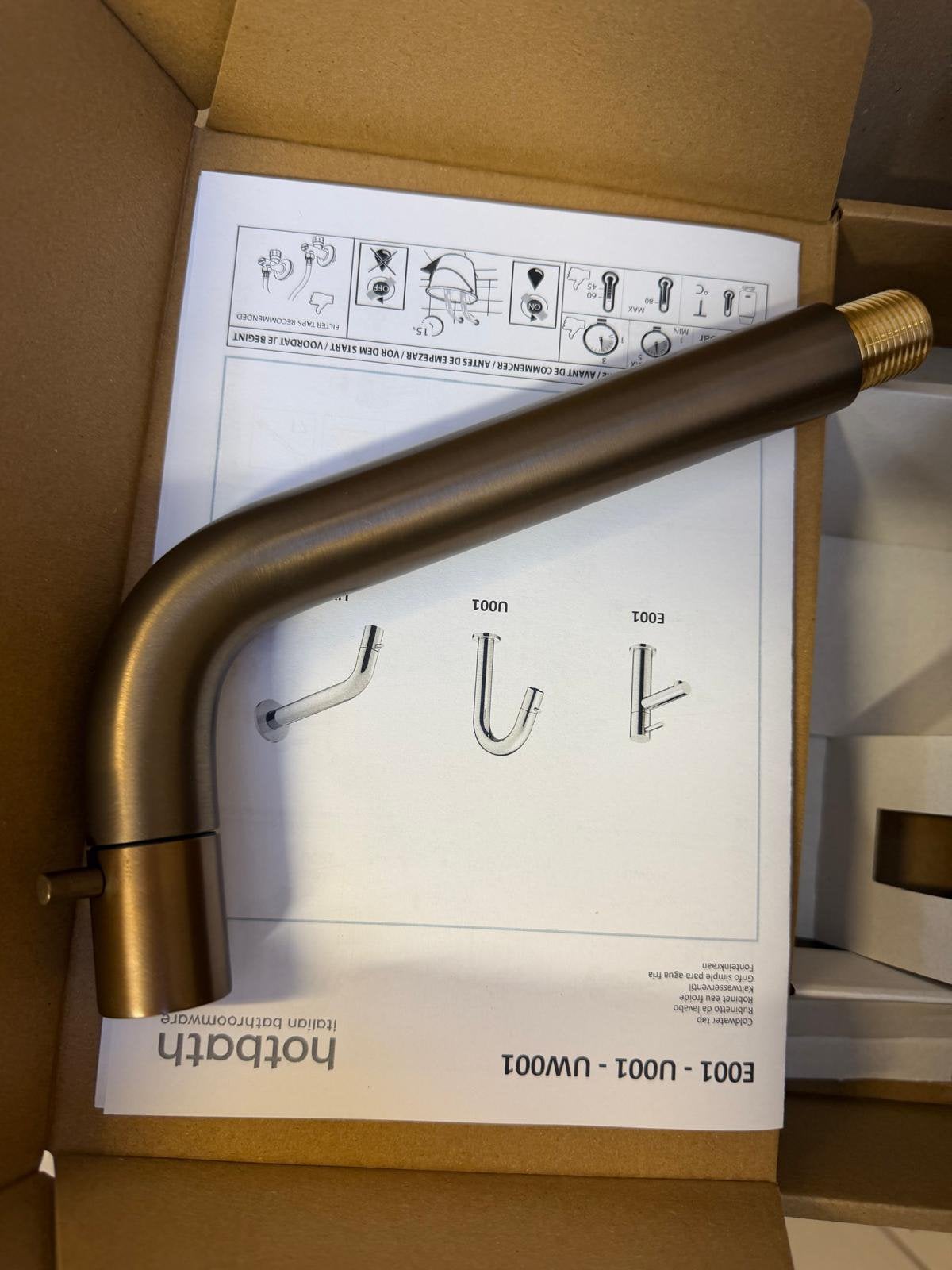 NIEUW! Hotbath UW001AB inbouw fonteinkraan, Ophalen of Verzenden, Nieuw, Kraan