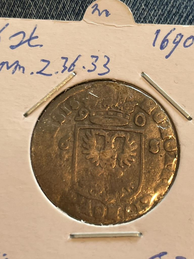 Nijmegen rijderschelling 1690, Postzegels en Munten, Munten | Nederland, Vóór koninkrijk, Zilver, Losse munt, Overige waardes