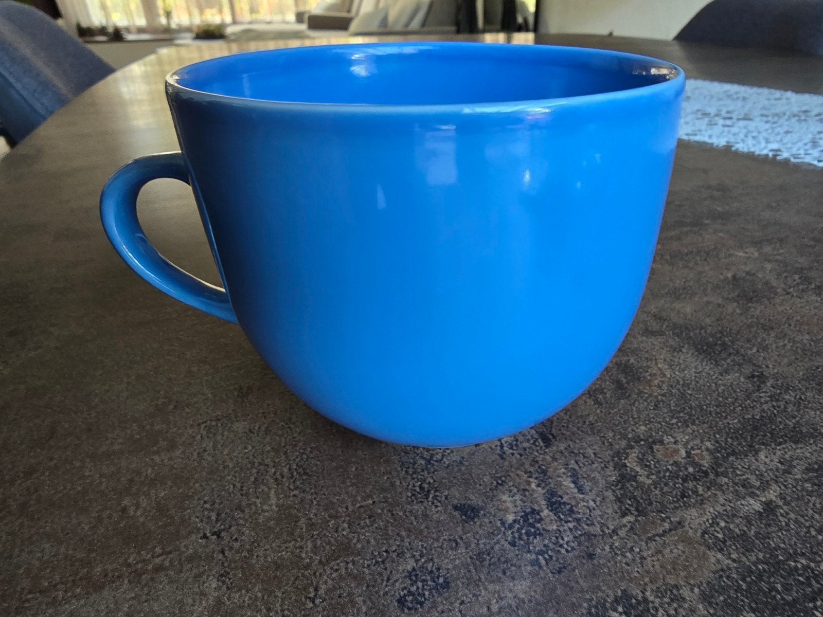 Grote Blauwe XL Mok / Beker – 10 cm Hoog – In Nieuwstaat, Ophalen of Verzenden, Zo goed als nieuw, Overige stijlen, Kop(pen) en/of Schotel(s)
