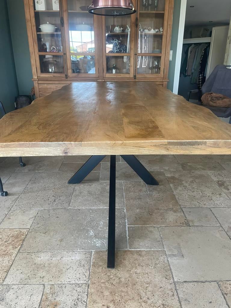 Mooie boomstam eettafel te koop, Rechthoekig, Nieuw, 200 cm of meer, 50 tot 100 cm