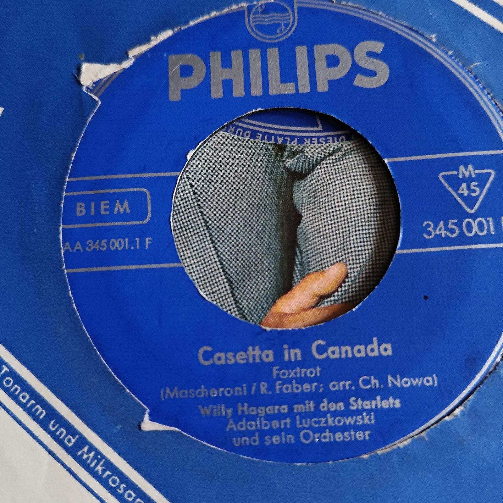 Willy Hagara - Casetta in Canada (Foxtrot) Philips 45 toeren, Gebruikt, 7 inch, EP, Schlager