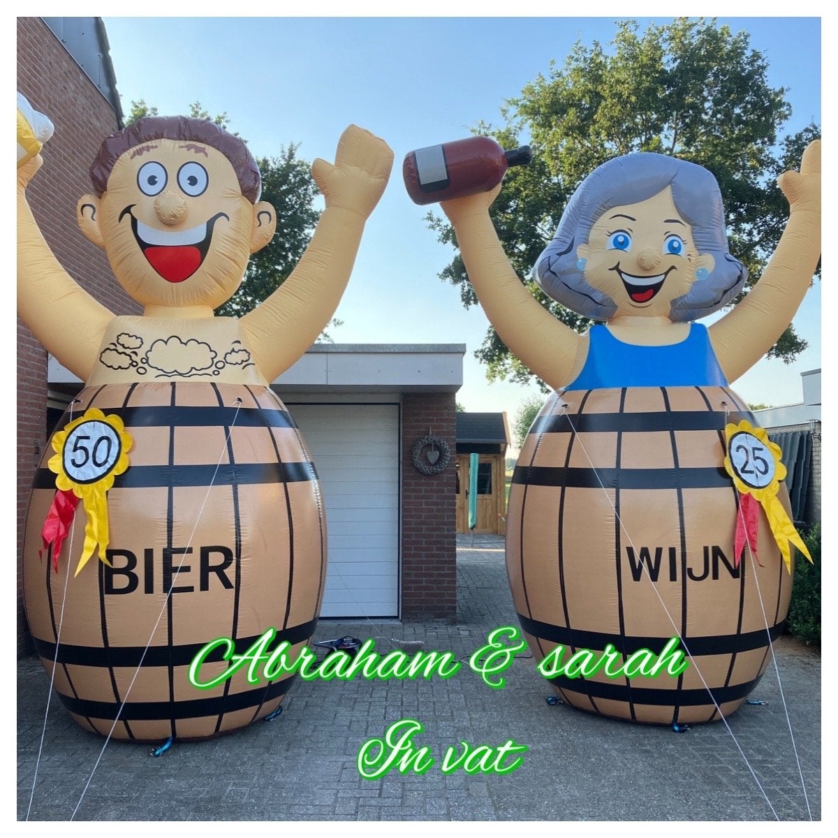 Abraham en Sarah  - Diverse Modellen, Ophalen, Gebruikt, Feestartikel, Abraham of Sarah