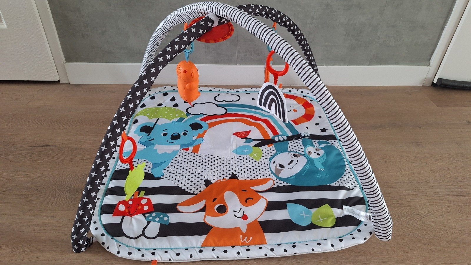 Fisher-Price Babygym met speelkleed en speeltjes, Kinderen en Baby's, Speelgoed | Babyspeelgoed, Ophalen, Zo goed als nieuw, Babygym