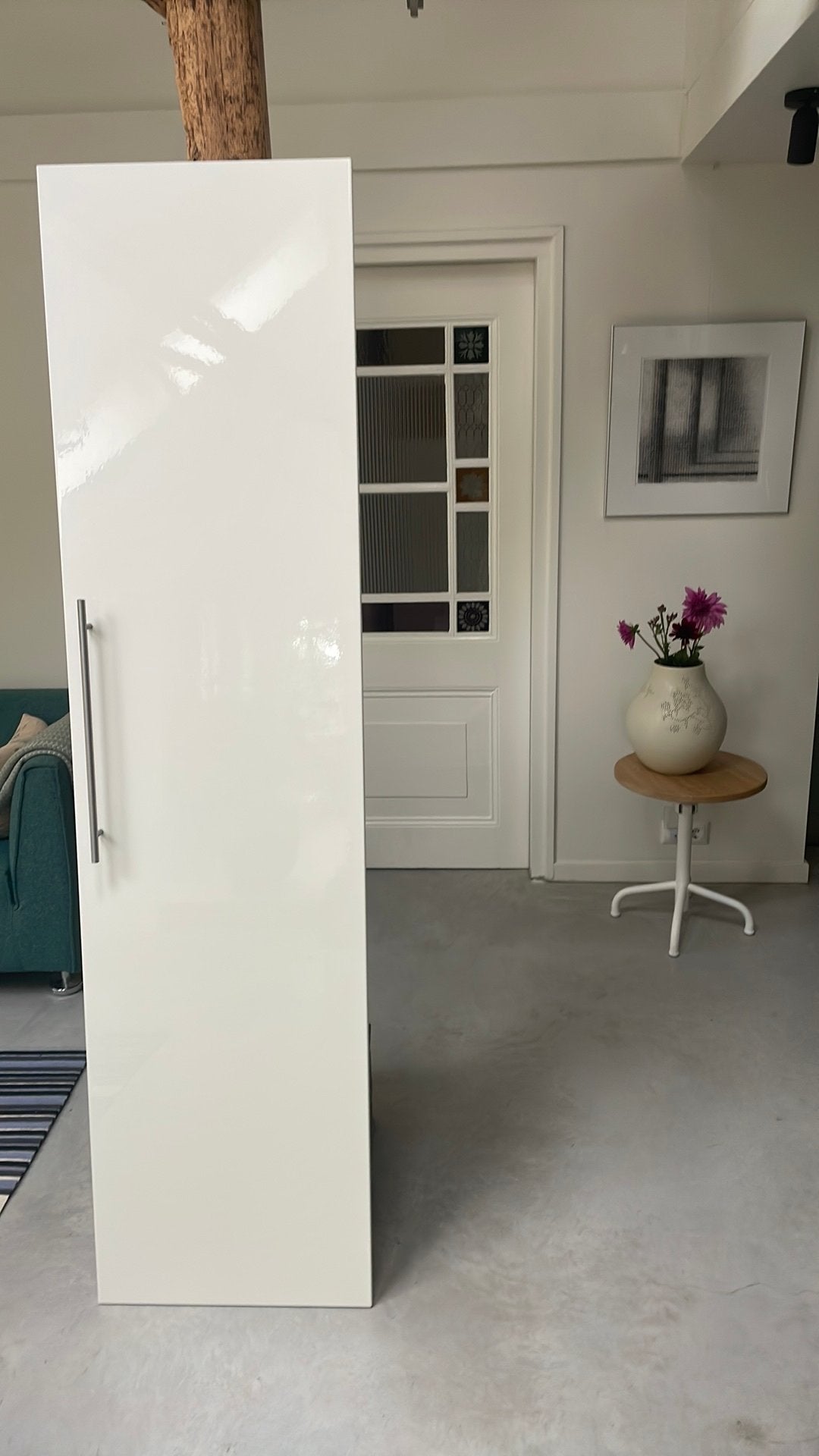 2 Ikea Pax Fardal deuren wit + scharnieren en handgrepen, Ophalen, Kunststof, Gebruikt, Minder dan 80 cm