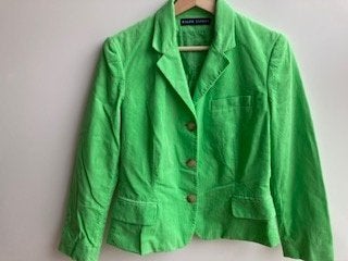 Neongroene jas, colbert van Ralph Lauren mt. 152/158, Meisje, Ophalen of Verzenden, Zo goed als nieuw, Ralph Lauren