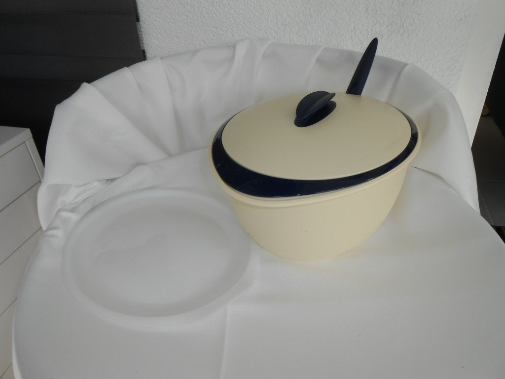 Tupperware Iso Thermo Duo 1,5L & 3,5L Crème-Blauw NIEUW, Overige typen, Ophalen of Verzenden, Nieuw, Met deksel