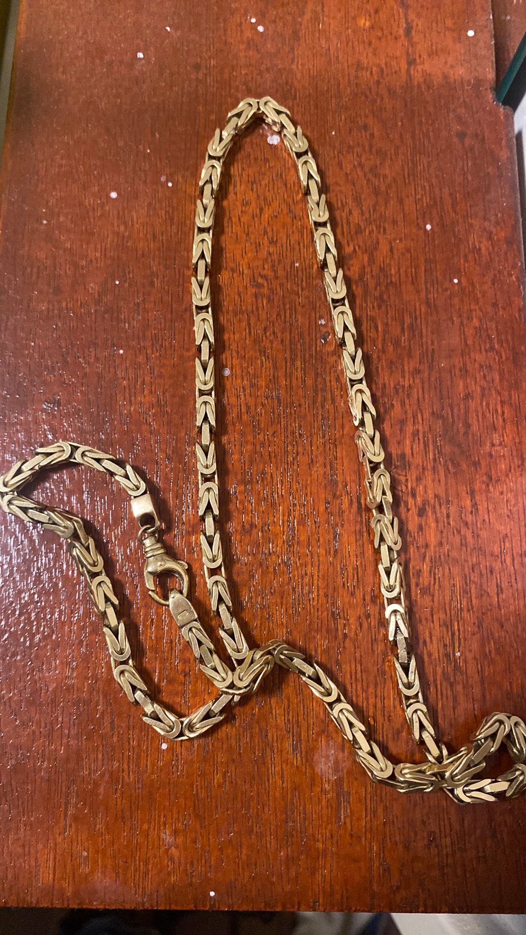 87 gr 14 krt gouden koningsketting, Sieraden, Tassen en Uiterlijk, Kettingen, Ophalen, Zo goed als nieuw, Goud