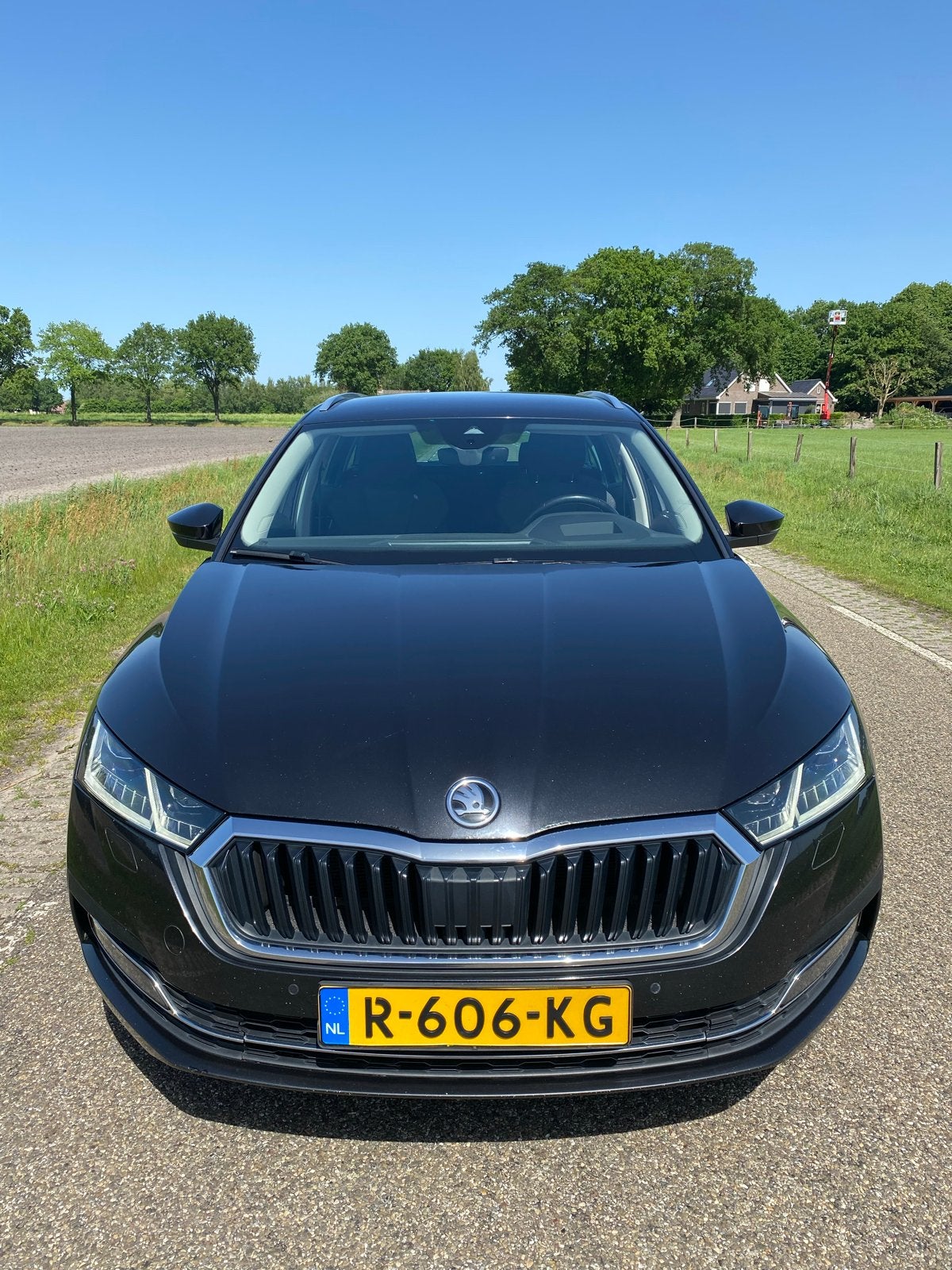 Skoda Octavia 2.0 TDI 150pk Dsg-7 2021 Export mogelijk!, Auto's, Skoda, Zwart, 4 cilinders, Zwart, Stationwagon
