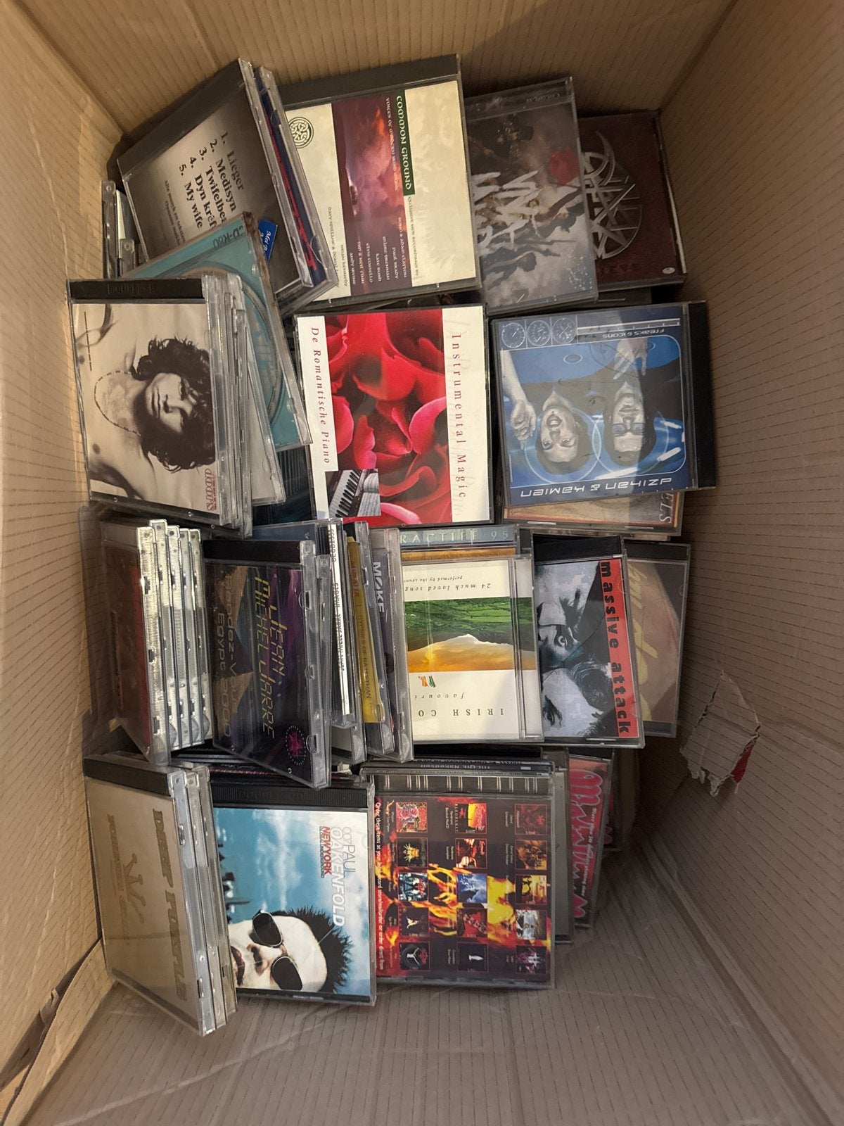 Grote collectie van 150 pop- en rock-cd's uit de jaren '80/', Ophalen, Gebruikt, Poprock, Inclusief doosje