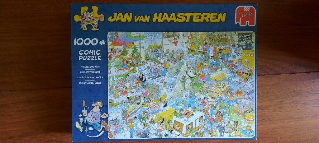 Jan van Haasteren puzzel de Vakantiebeurs, Ophalen of Verzenden, 500 t/m 1500 stukjes, Zo goed als nieuw, Legpuzzel