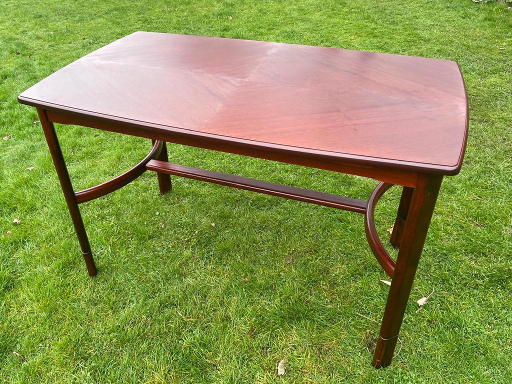 Farstrup deense teak houten eettafel, jaren 60, mid-centrury, Gebruikt, Teakhout, 150 tot 200 cm, Vier personen