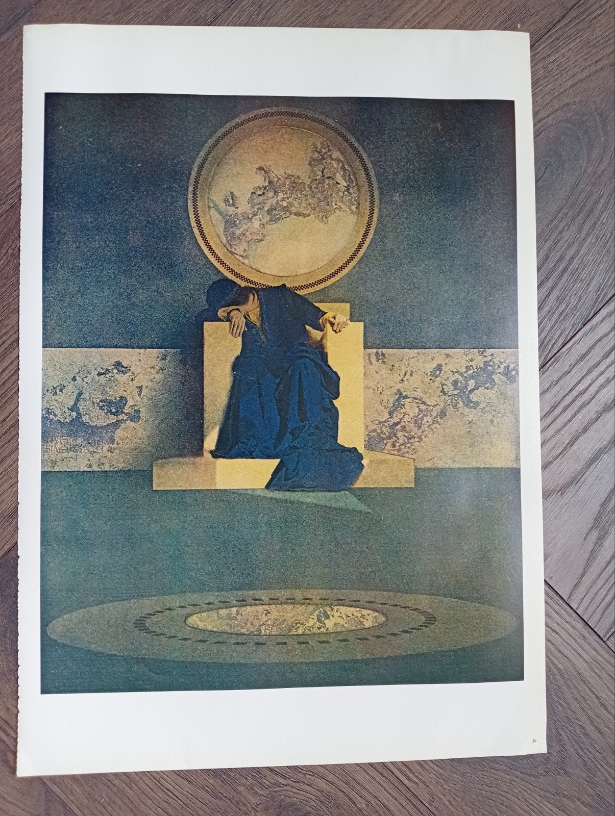 Print Jaren 70 Art Deco, Ophalen of Verzenden, Gebruikt, A1 t/m A3