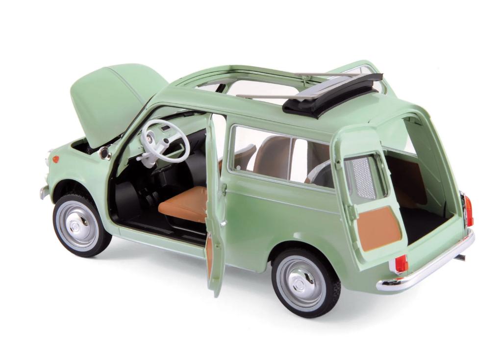 Fiat 500 Giardiniera '62 Groen schaal 1/18 NOREV ref. 187723, Hobby en Vrije tijd, Verzenden, Nieuw, Auto, Norev