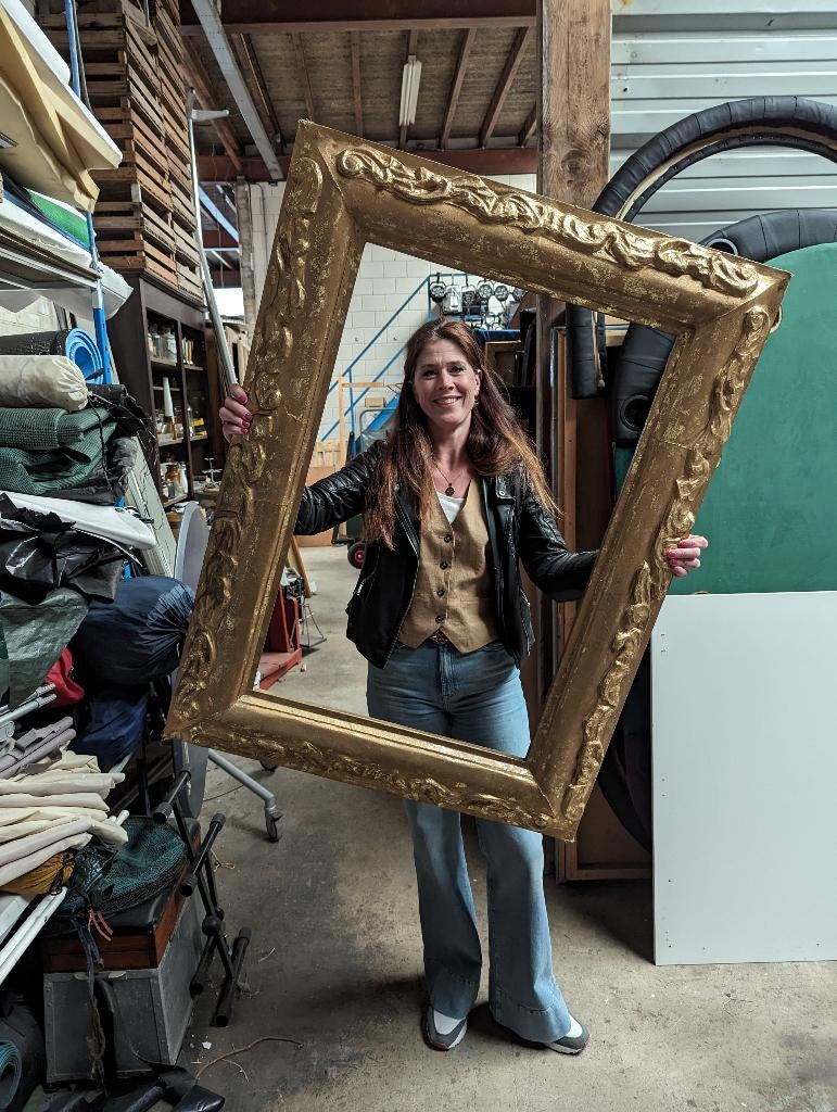 Gouden fotolijst fotoframe Huur trouwen, Ophalen, Zo goed als nieuw, Overige