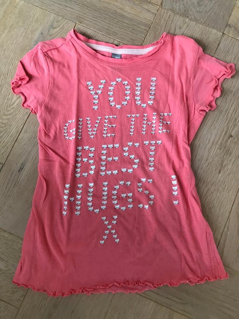 NIEUW Superleuk shirt met katjes als tekst Jilly 110/116, Meisje, Jilly, Nieuw, Ophalen of Verzenden