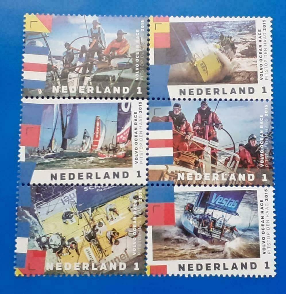 NVPH 3303-3308 Pitstop Volvo Ocean Race - 2015, Verzenden, Na 1940, Postfris