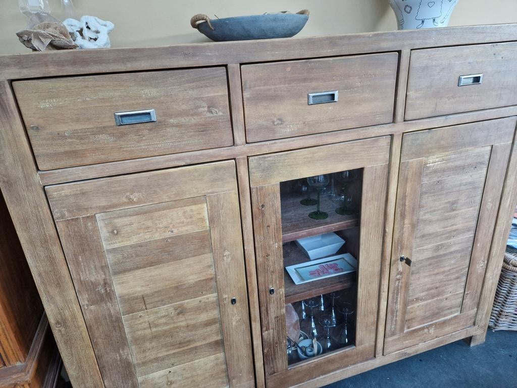Massieve houten kast, Ophalen, Gebruikt, 25 tot 50 cm, 100 tot 150 cm