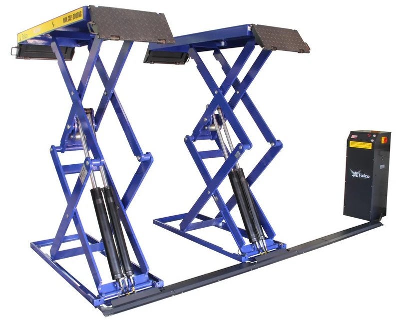 Dubbele schaarlift master-slave 3000kg 400V / Nieuw, Ophalen, Nieuw