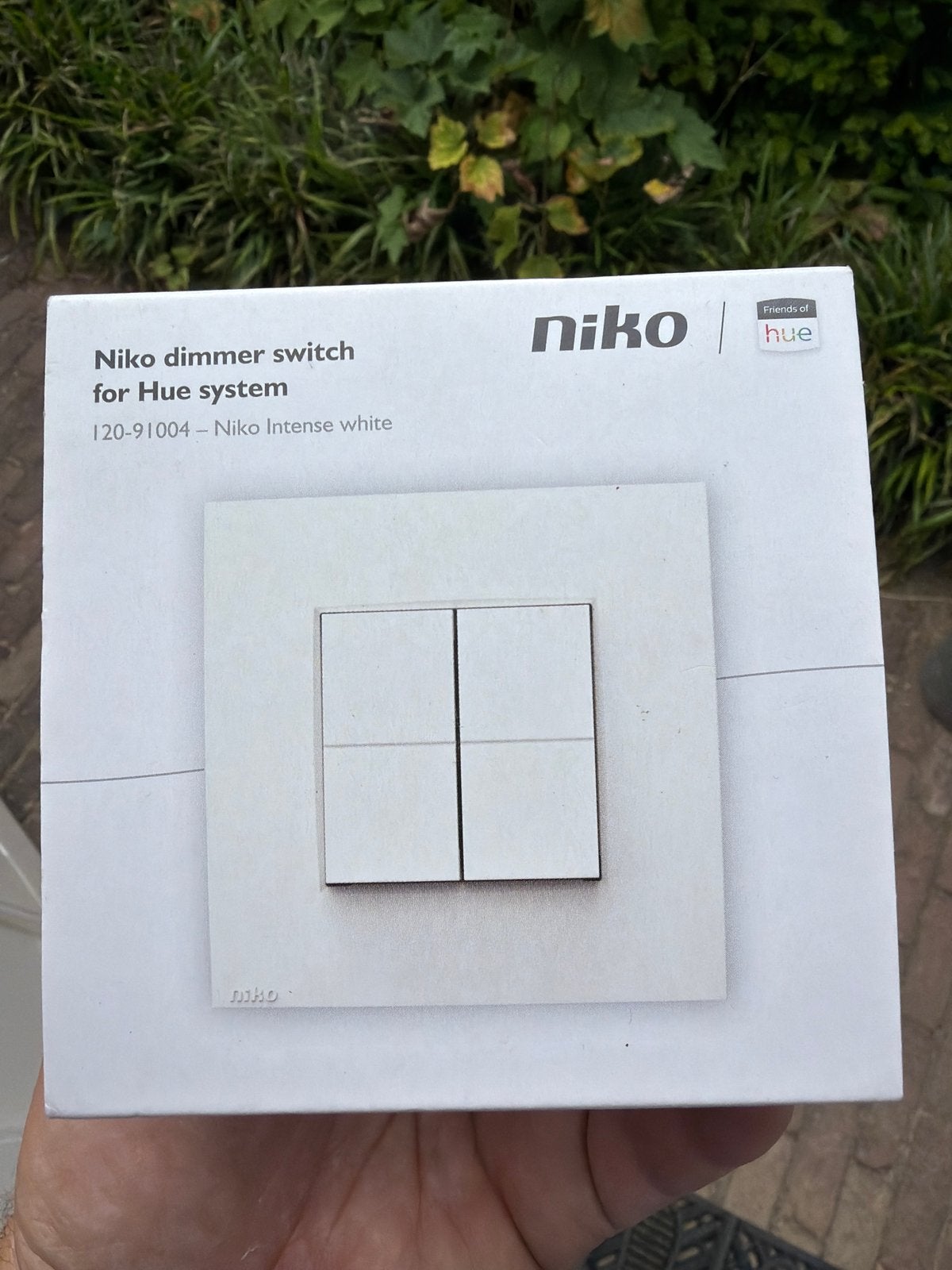 Niko dimmer schakelaar voor Hue systeem 120-91004 wit, Ophalen, Zo goed als nieuw, Overige merken, Dimmer