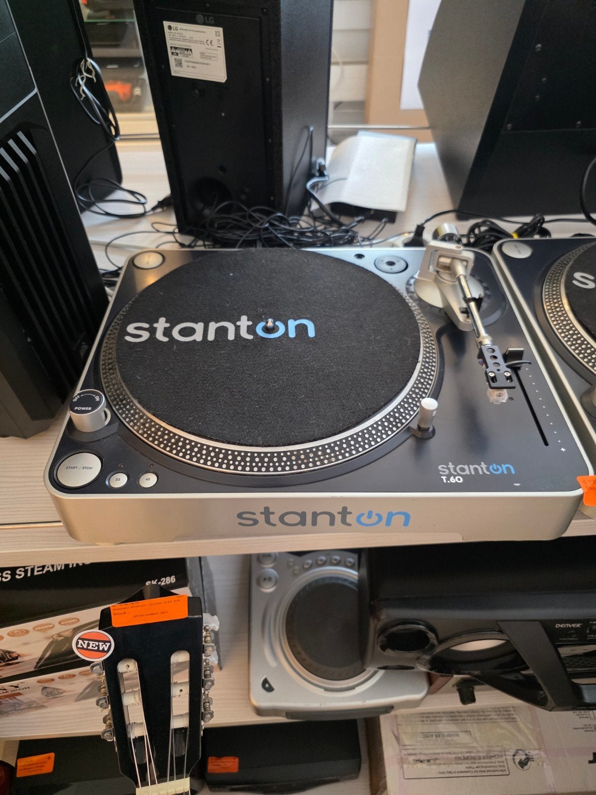 Stanton T.60 Direct Drive Draaitafel set van 2, Gebruikt, Stanton, Pitch-regelaar, Platenspeler