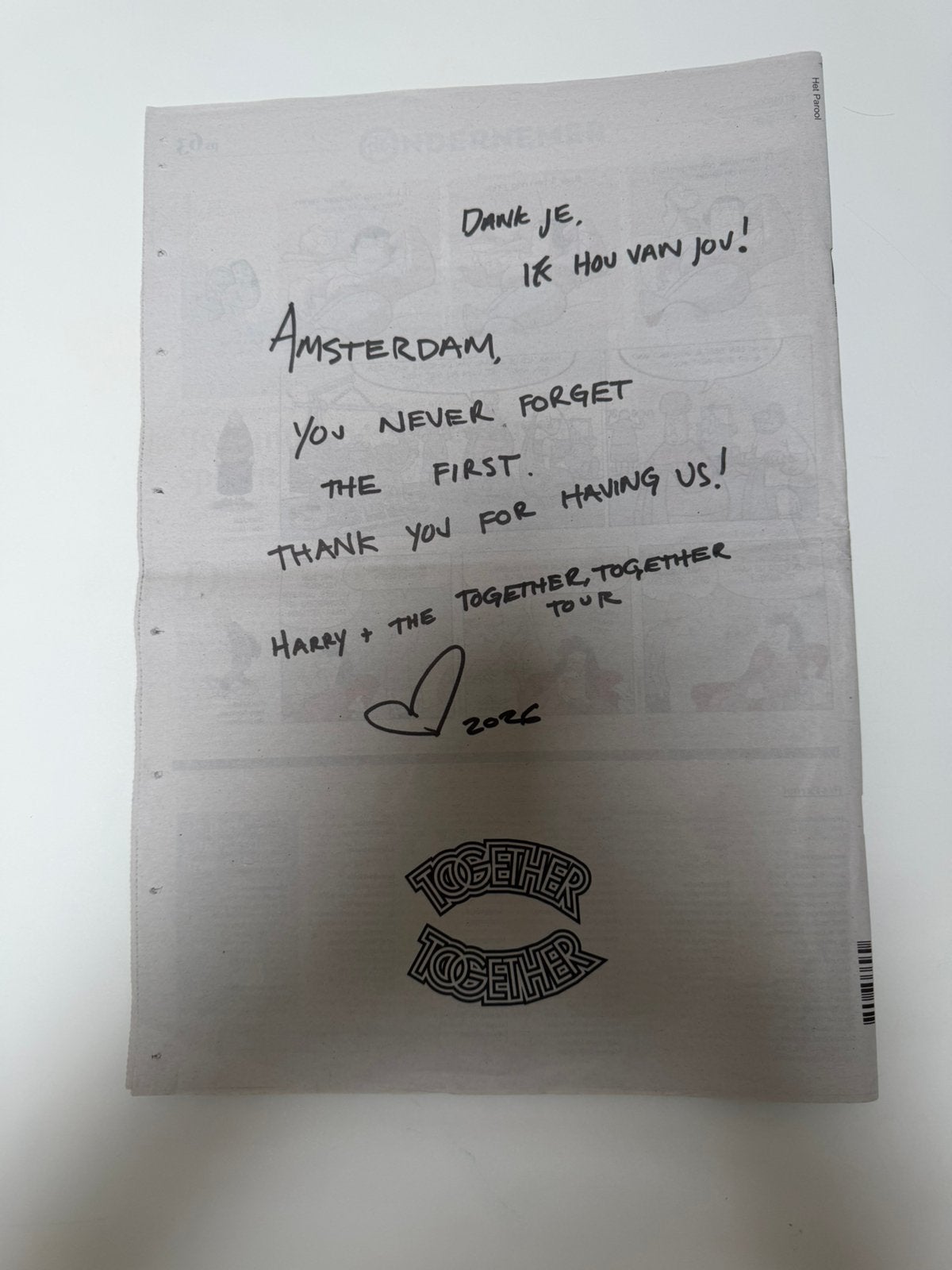 Harry Styles Parool, Ophalen, Zo goed als nieuw, Muziek, Film of Tv